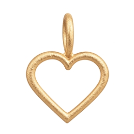 Dulong Heart Vedhæng Amulet, 18K Guld